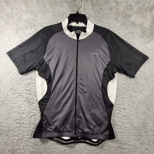 ULTRA PERFORMANCE Mens Cycling Jersey Short Sleeve Full Zip Pockets Large